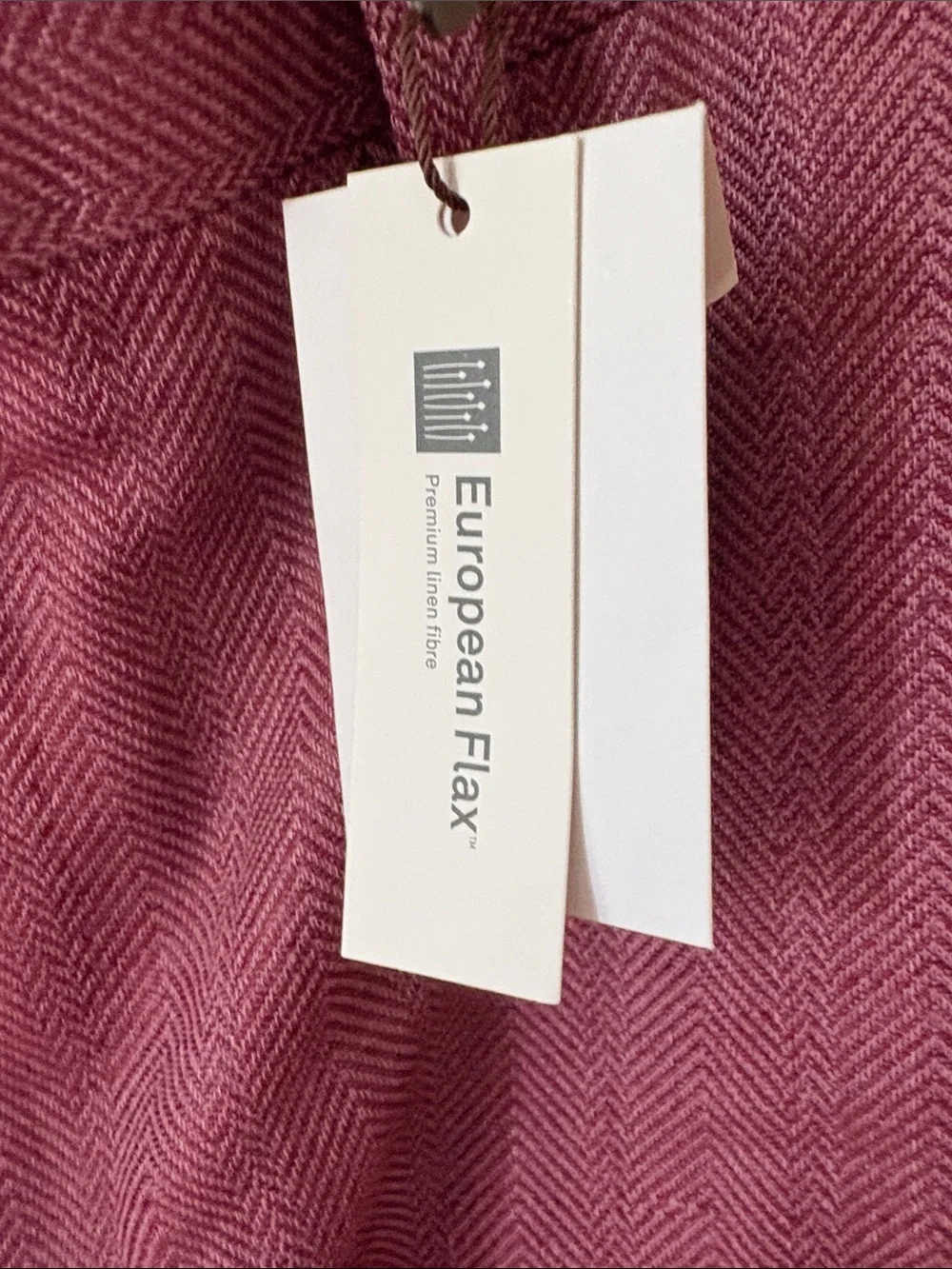 NWT Men’s Banana Republic Men's European Flax linen Plum Wine  Dress Pants